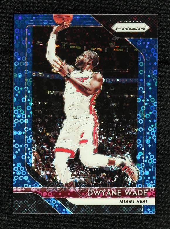 2018-19 Panini Prizm Fast Break Blue Prizm 60/175 Dwyane Wade #206 HOF 00ur