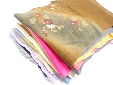 06361# JAPANESE KIMONO / OBIAGE SET / SILK