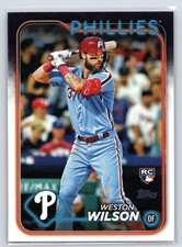 2024 Topps #658 Weston Wilson RC - Philadelphia Phillies