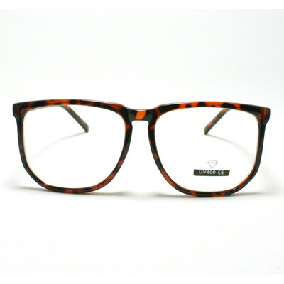 Unique Square Eyeglasses Geek Nerdy Fashion Clear Lens Eyewear