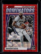 Anthony Davis 2022-23 Donruss Optic Elite Dominators Red Wave Los Angeles Lakers