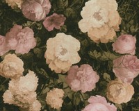 A.S. CréAtion Tapete Vlies History Of Art 37650-1 Blumen GrüN Creme Rosa Floral