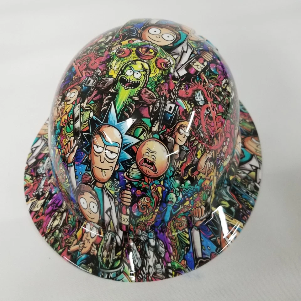 NUEVO ALA COMPLETA Sombrero Duro Personalizado Hidro Sumergido ADULTO DIBUJOS ANIMADOS PEGATINA BOMBA NUEVO Foto 4 de 4