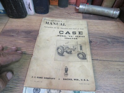 Original Vintage Operator's Instruction Manual MODEL VA SERIES TRACTOR1948 BOOK