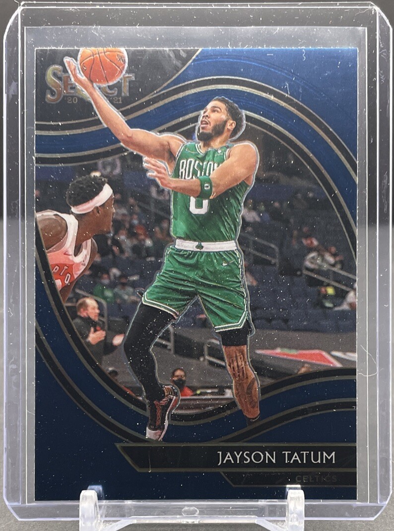 2020-21 PANINI SELECT NBA #214 Jayson Tatum Celtics Courtside Retail Blue