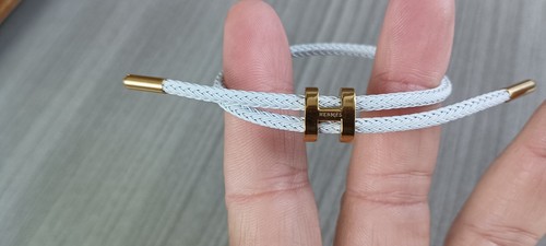 Hermes scarf & bracelet White authentic silk 100% women very good condition - Picture 19 of 19