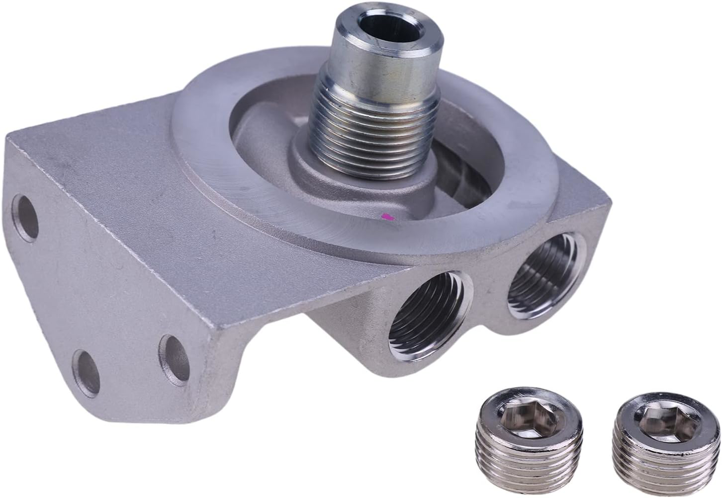 AIVWUMOT Fuel Filter Remote Mounting Base Compatible with CAT 1R-0750 1R-0749