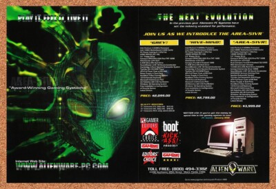 1997 Alienware Area-51VR Original Advertisement / Retro Wall Art v15
