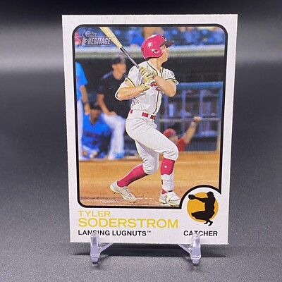 2022 Topps Heritage Tyler Soderstrom Lansing Lugnuts Oakland Athletics  #171
