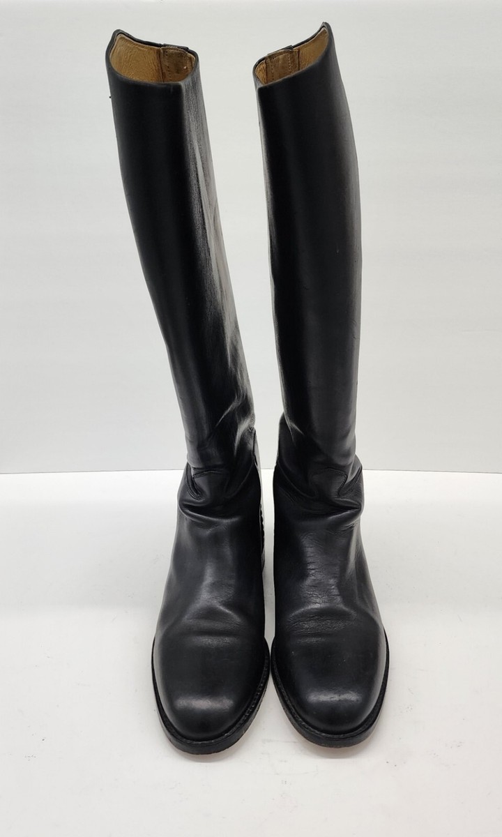 Bottes équitation Sergio Grasso, Femme, Cuir, Taille 40, Fermeture éclair, Made In Italy, Occasion