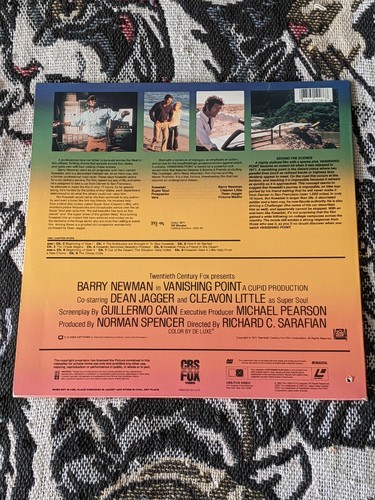 VANISHING POINT LASERDISC 1028-80 CBS FOX CLASSIC CAR FLICK - Picture 2 of 3