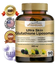 Glutathione 3000mg  L-Glutathione Reduced 90 Capsules Antioxidant Alpha Lipoic A