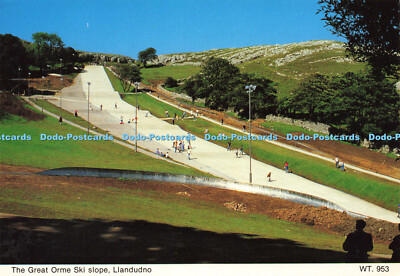 D163434 Llandudno. Die große Skipiste von Orme. Bamforth. 1989