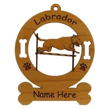 Labrador Bar Jump  Ornament Personalized With Your Dogs Name 3488 FREE SHIPPING