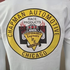 Vintage Race/Drag/Gasser T-shirt CHAPMAN AUTOMOTIVE CHICAGO