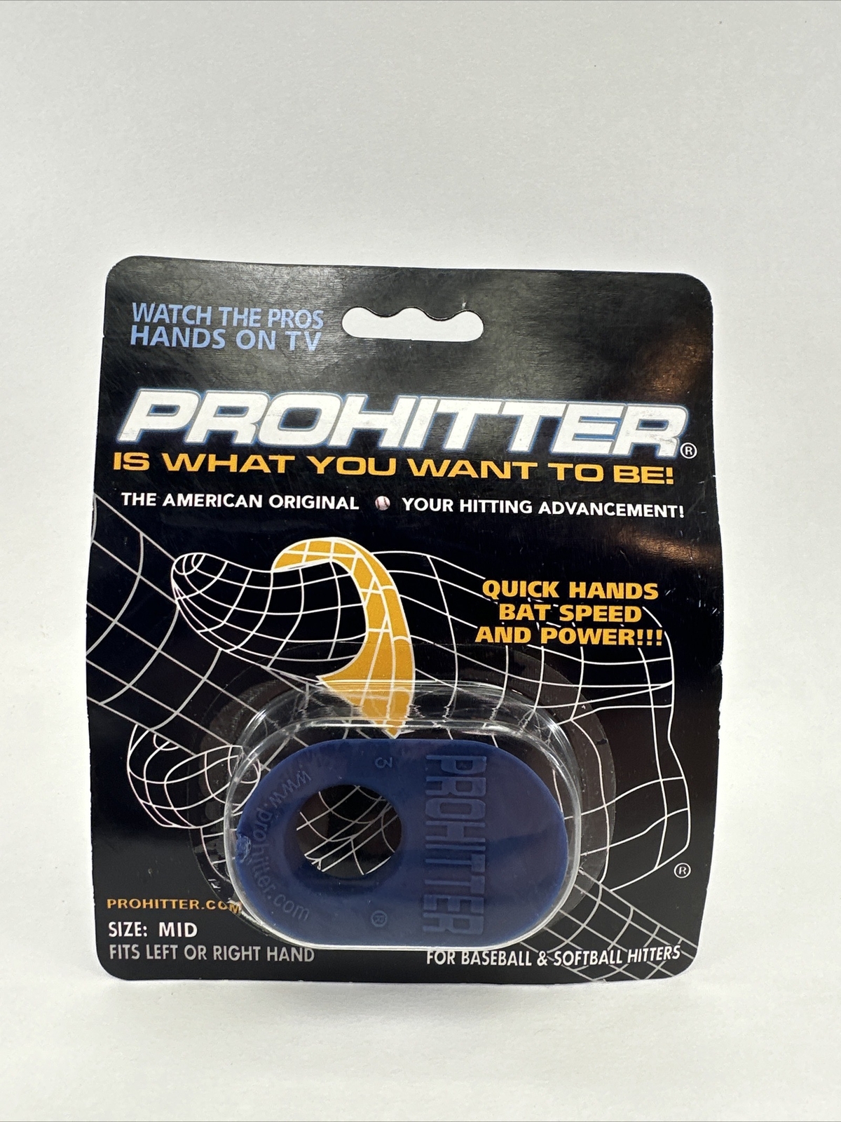 ProHitter Baseball Softball Batting Aid Batters Grip MID Size Navy Blue
