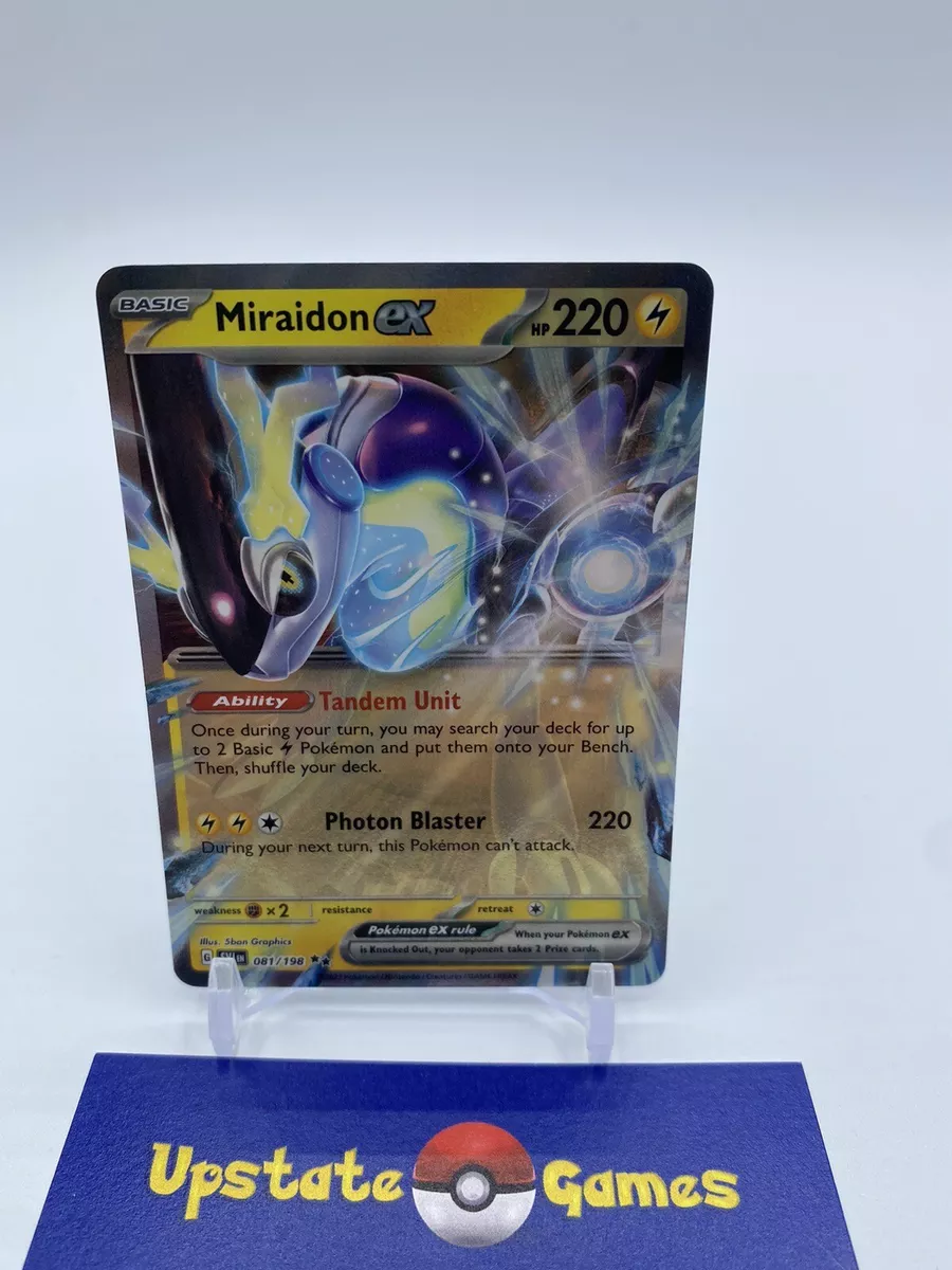 Pokémon TCG Miraidon ex Scarlet & Violet - Base Set 081/198 Holo Double Rare