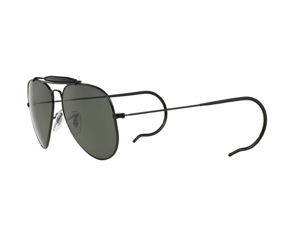 Ray-Ban 3030 L9500 Outdoorsman Sunglasses Black Green for sale online | eBay
