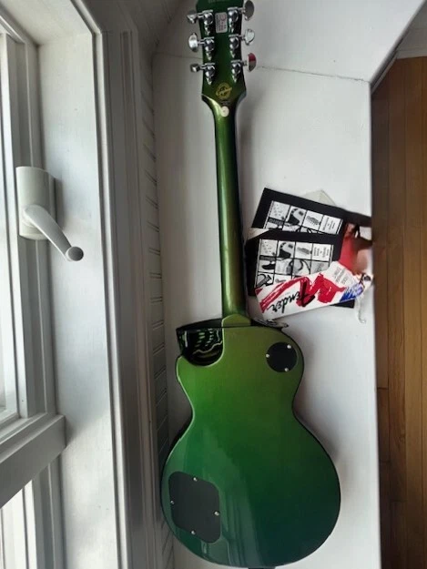 Guitarra Eléctrica Epiphone Les Paul Estándar Verde Camaleón Edición Limitada Rara Foto 3 de 4