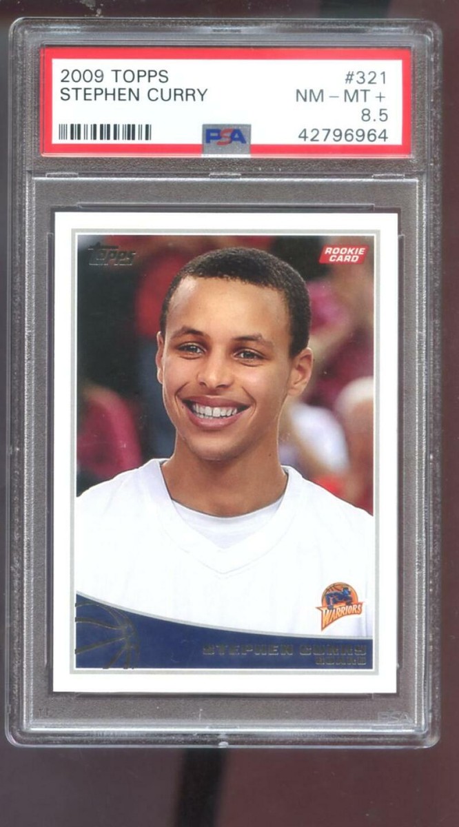 2009 Panini Curry カリー 999枚限定 RC ルーキー カード 2009-10 Topps 321 Stephen Curry Steph Stef ROOKIE PSA 8.5 Graded