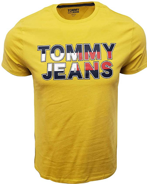 Мужская футболка Tommy Hilfiger Tommy Jeans горчично-желтого цвета XXL 5990₽