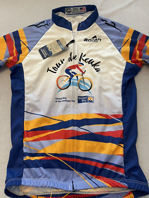 NWT BORAH TEAMWEAR MENS FULL ZIP CYCLING JERSEY Sz S