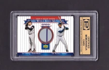 2002 UD WS Heroes / Match-Up Memorabilia #MU1e Curt Schilling - PGC [Certified]