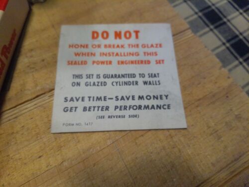 Vintage Sealed Power Piston Rings 1937-1948 International Red 318 Motors FBB FBC - Picture 7 of 8