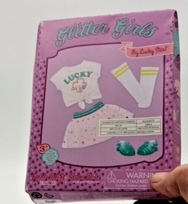 Glitter Girls von Battat, 14'' Puppe, modische Kleidung & Accessoires, Grün/Pink