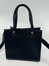 Mark And Graham Essential Leather Tote Medium EUC w/extra Strap Crossbody