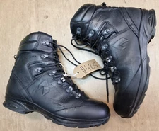 Haix German Army SF Issue Black Leather GoreTex Vibram Combat Boots 8.5 UK #425