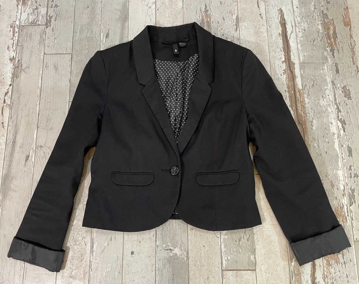h and m black blazer