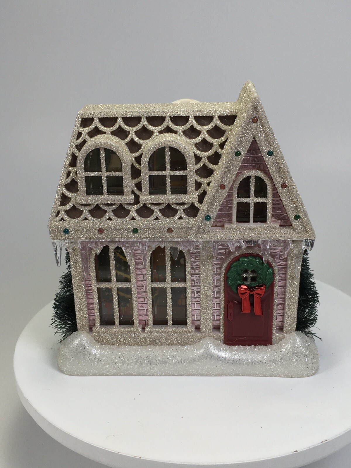 Bath & Body Works Wallflower Plug Glitter Pink Christmas House Light Up-image