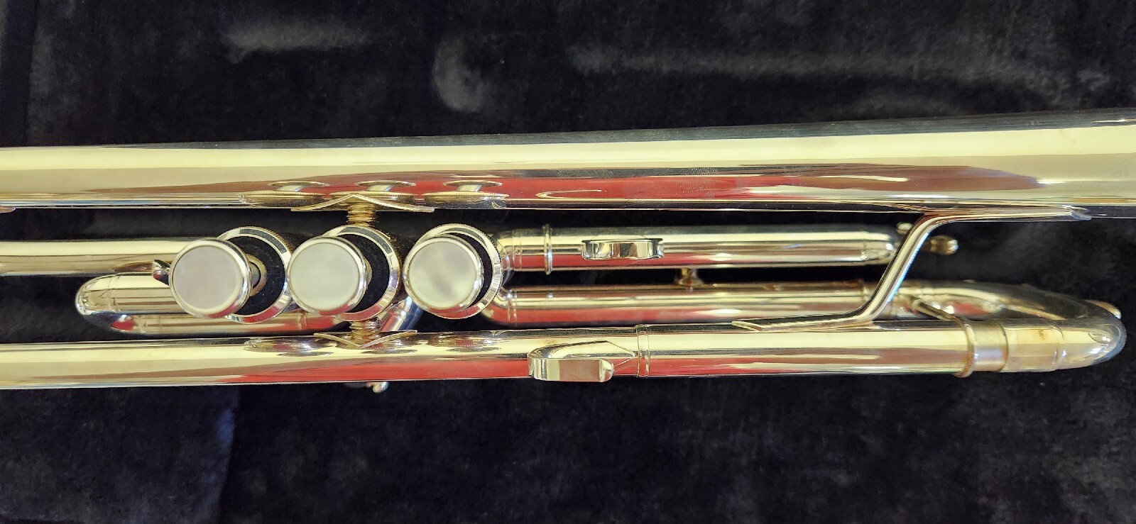 Yamaha Allegro Trumpet YTR5335Gll Silver Plated with Case Cleaning