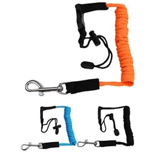 TPU Coiled Paddle Leash,Heavy-Duty Safety Strap For Kayak Canoe Lanyard Safety