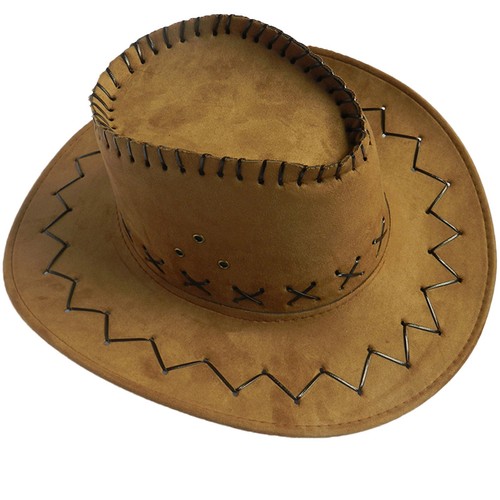 Women Men Summer Western Cowboy Hat Shapeable Wide Brim Sun Hat - Picture 53 of 57