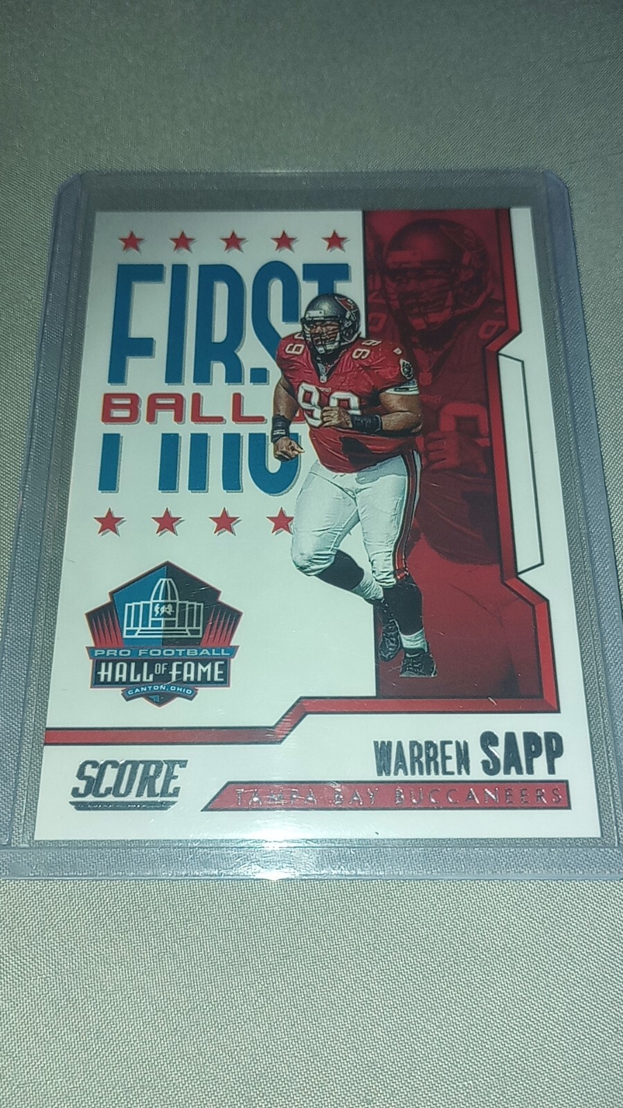 2023 Score First Ballot 3 Warren Sapp eBay