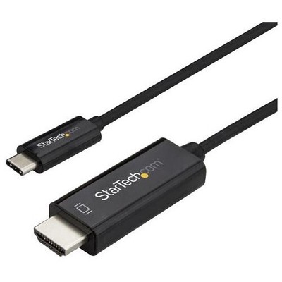 StarTech 1m [3 ft.] USB-C to HDMI Cable - 4K at 60Hz - Black (cdp2hd1mbnl)