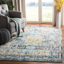 Safavieh Power Loomed Aria Collection Grey / Cream Area Rugs - ARA711F