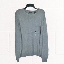 Arrow New w Tags Light Gray Heather Window Panes Design Sweater Men Size XL