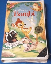Disney Bambi VHS, 1997 Black Diamond Edition The Classics Brand New Sealed RARE