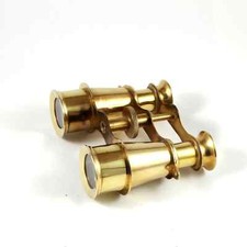 Brass Binocular with Nautical Finish for Sightseeing and Bird Watching Encased