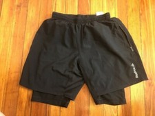 Reebok Boys Active Athletics Black Shorts Size S Small