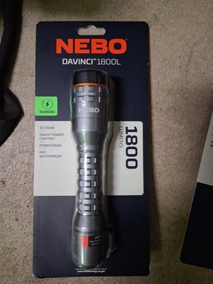 Nebo DaVinci 1800 Lumens Rechargeable Flashlight  IP67 Waterproof
