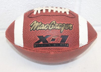 Genuine Leather MacGregor Micro Mini Football X-1 6.5'' long GUC Holds Air, RARE!