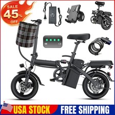 14" Folding Ebike 560W 48V Commuter Electric Bike For Adult Teens 32Miles 24MPH