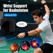 5PC Adjustable Sports Wrist Band Brace Wrap Support Strap Carpal Tunnel Bandage