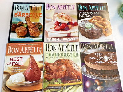 FULL YEAR Vintage 2004 Bon Appetit Magazine Lot 12 Issues