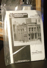 Vintage New Old Stock USA Made Woodland Scenics N Scale Kit #11 Pioneer Press