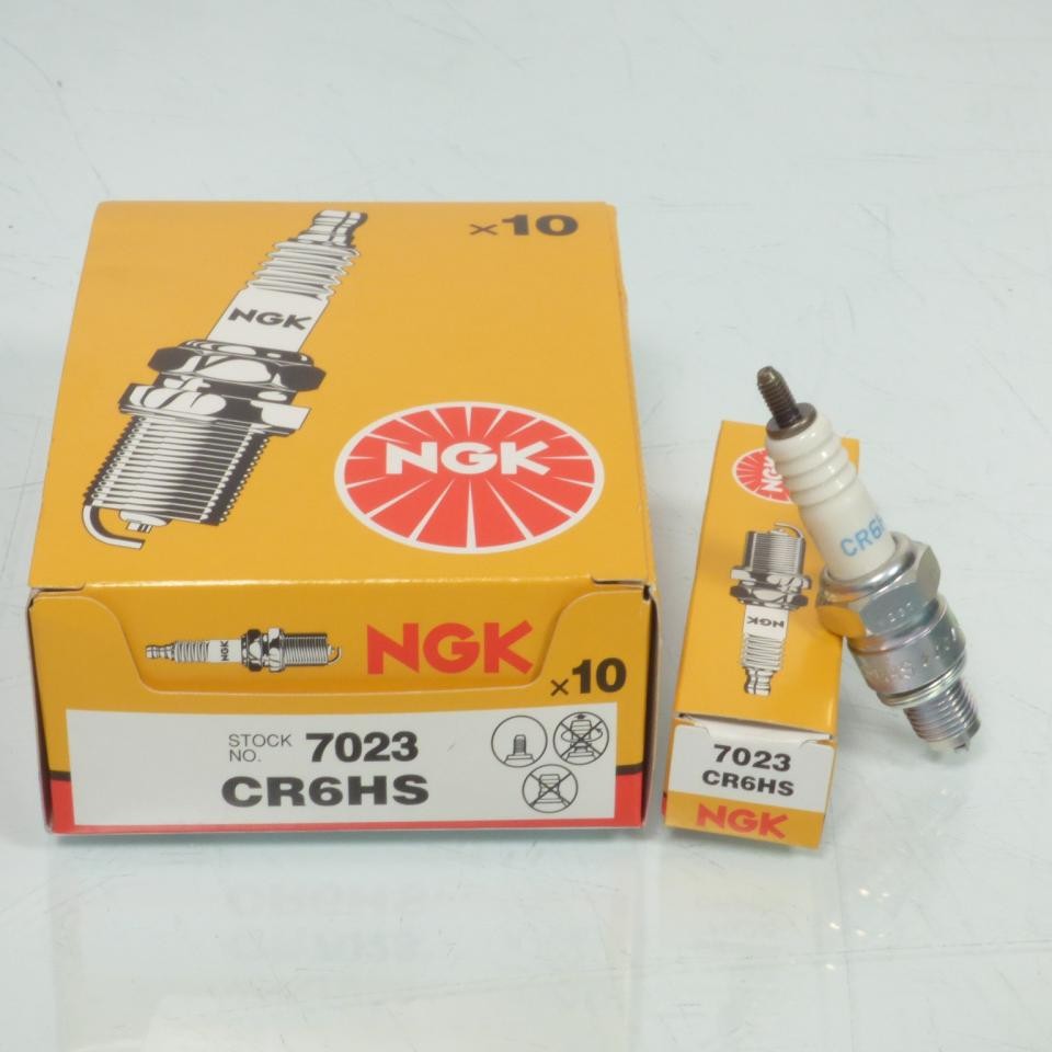 Bougie NGK CR6HS pour moto Yamaha XV 250 Virago de 1995 à 2002